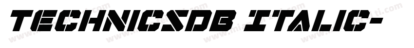 TechnicsDB Italic字体转换